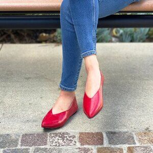 B.A.I.T. Footwear Red Galina Flats (discontinued)